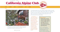 Desktop Screenshot of californiaalpineclub.org