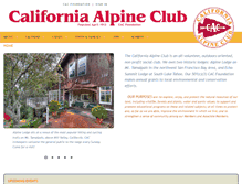 Tablet Screenshot of californiaalpineclub.org